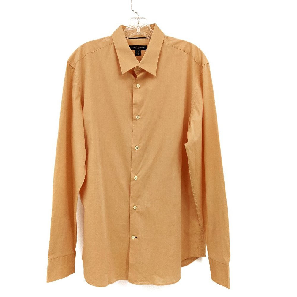 Banana Republic Dress Shirt Casual Peach Sz L